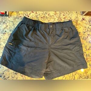 Columbia Black Athletic Shorts with button and zipper - size medium